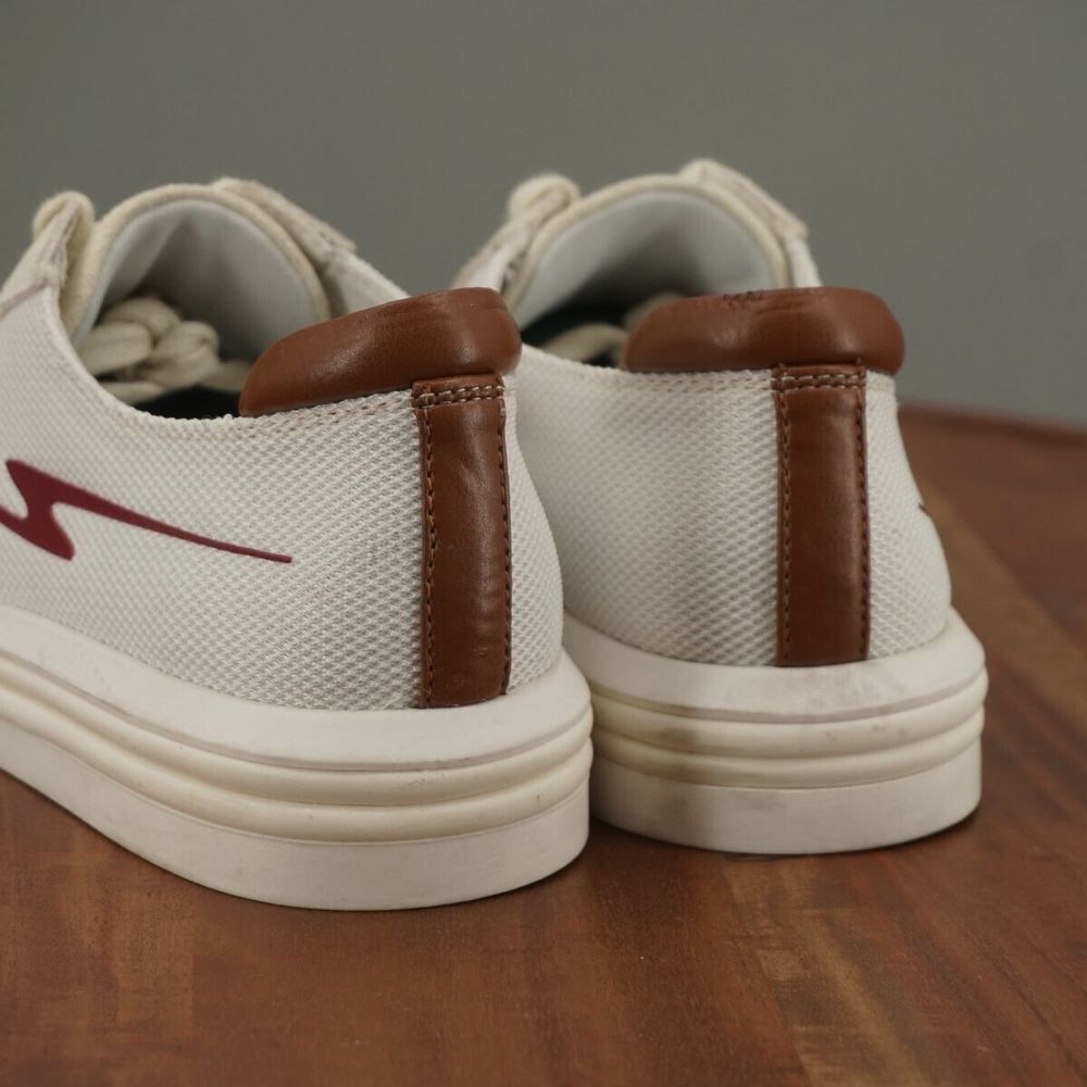 Franco Sarto Womens Lumiere Sneakers Shoes White Suede Mesh Lace Up 7.5M - Picture 5 of 10